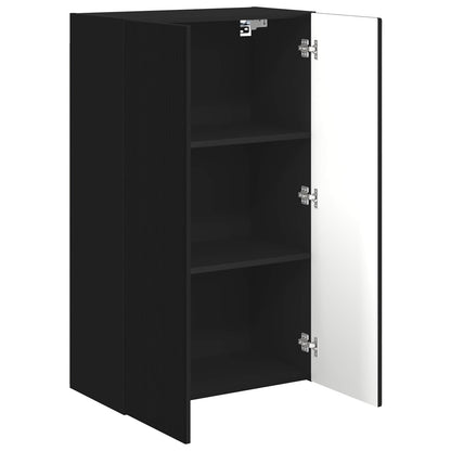 TV Wall Cabinet Black 59.5 x 31 x 100 cm Engineered Wood