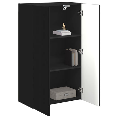 TV Wall Cabinet Black 59.5 x 31 x 100 cm Engineered Wood