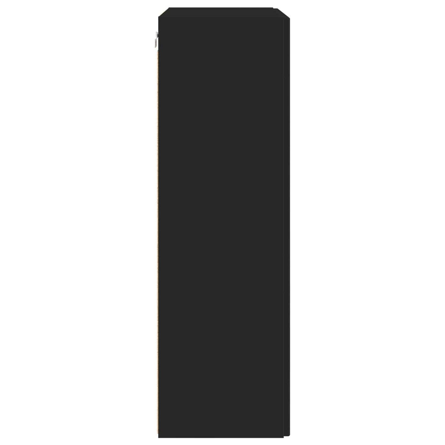 TV Wall Cabinet 59.5 x 31 x 100 cm Black Engineered Wood