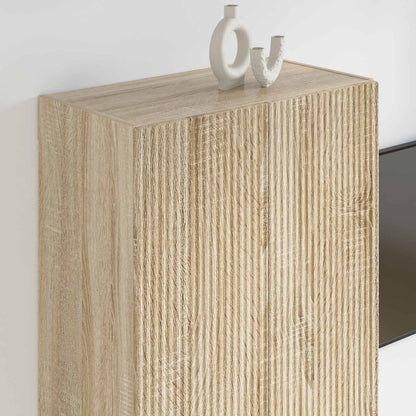 TV Wall Cabinet 59.5 x 31 x 100 cm Sonoma Oak Engineered Wood