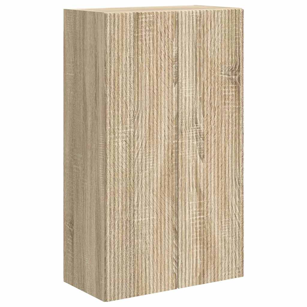 TV Wall Cabinet Sonoma Oak 59.5 x 31 x 100 cm Engineered Wood