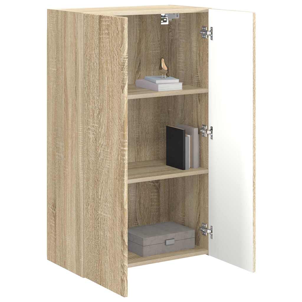 TV Wall Cabinet Sonoma Oak 59.5 x 31 x 100 cm Engineered Wood