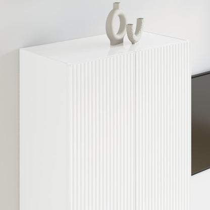 TV Wall Cabinet High Gloss White 59.5 x 31 x 100 cm
