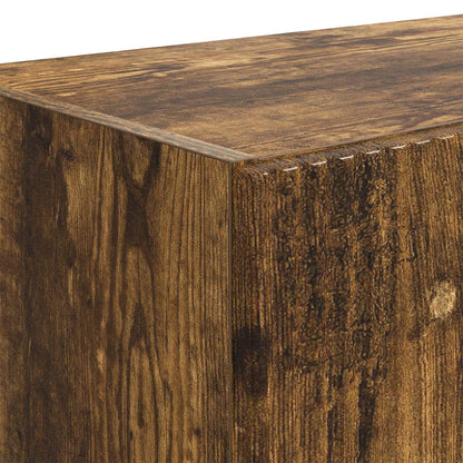 TV Wall Cabinet Smoked Oak 59.5 x 31 x 100 cm Engineered Wood