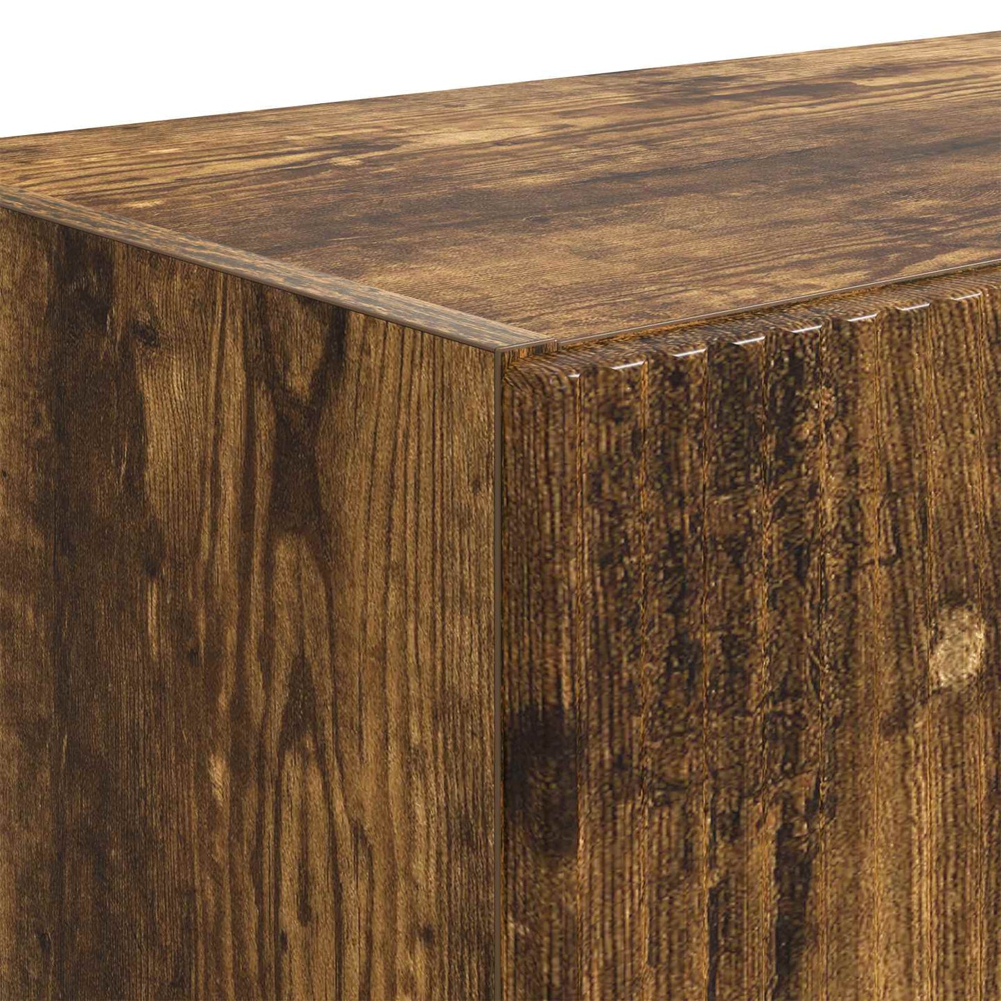 TV Wall Cabinet 59.5 x 31 x 100 cm Smoked Oak Engineered Wood