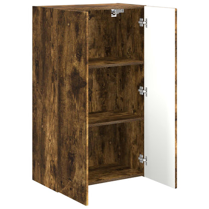 TV Wall Cabinet Smoked Oak 59.5 x 31 x 100 cm Engineered Wood