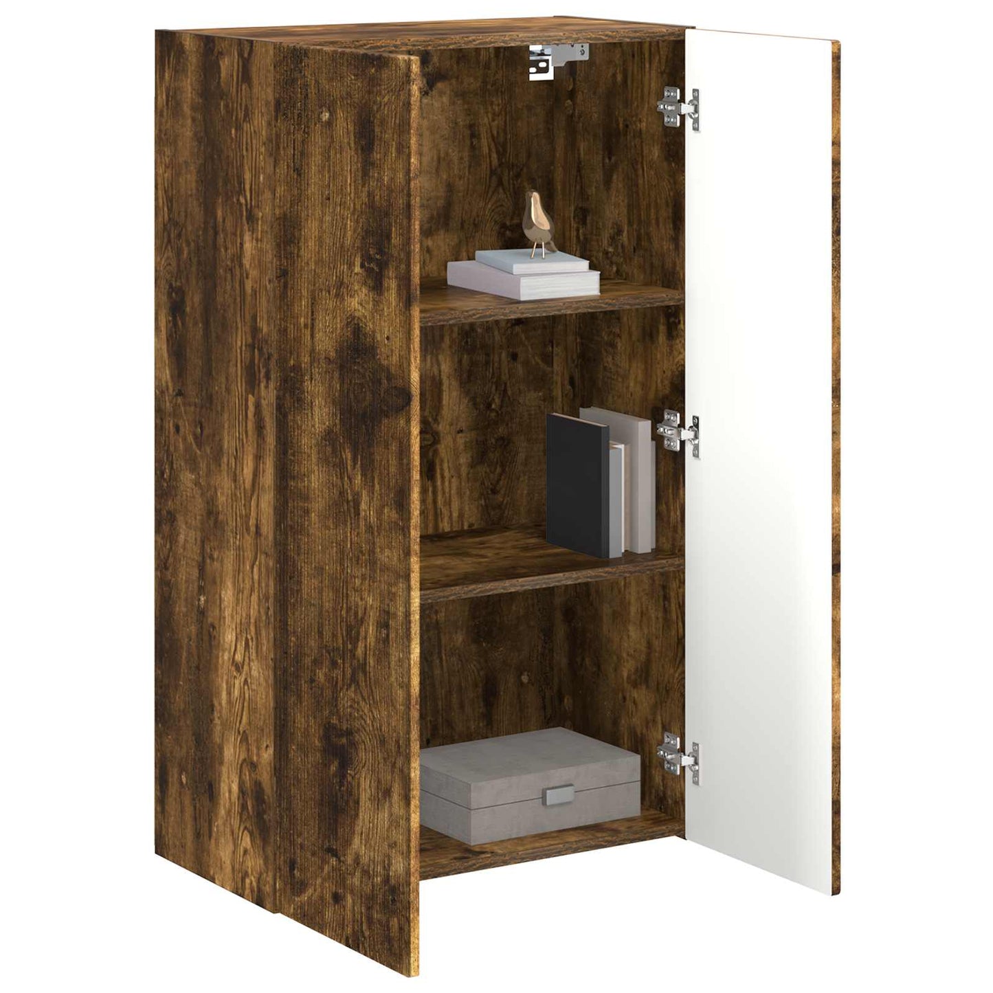 TV Wall Cabinet Smoked Oak 59.5 x 31 x 100 cm Engineered Wood