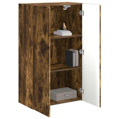 TV Wall Cabinet Smoked Oak 59.5 x 31 x 100 cm Engineered Wood
