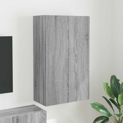 TV Wall Cabinet Grey Sonoma 59.5 x 31 x 100 cm Engineered Wood