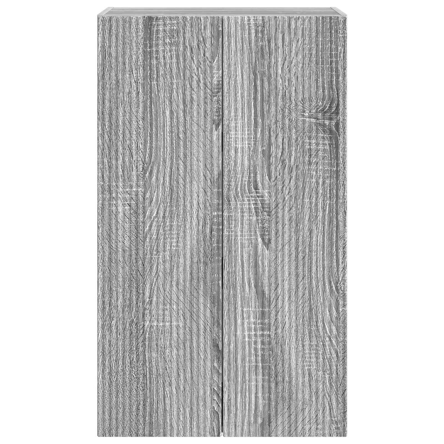 TV Wall Cabinet Grey Sonoma 59.5 x 31 x 100 cm Engineered Wood