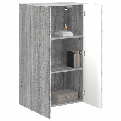 TV Wall Cabinet Grey Sonoma 59.5 x 31 x 100 cm Engineered Wood