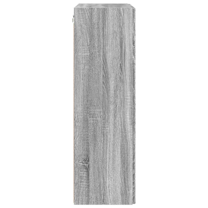 TV Wall Cabinet Grey Sonoma 59.5 x 31 x 100 cm Engineered Wood