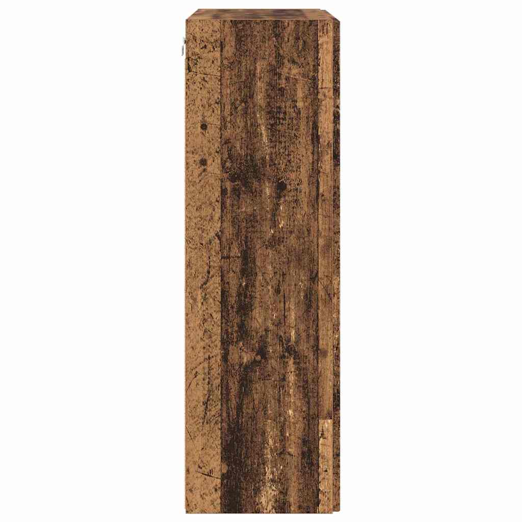 TV Wall Cabinet Old Wood 59.5 x 31 x 100 cm Engineered Wood