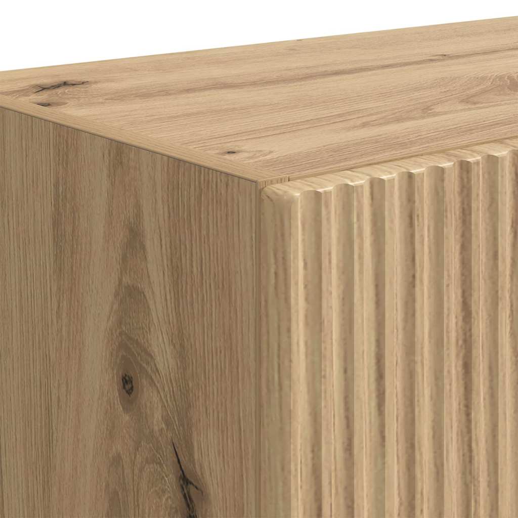 TV Wall Cabinet Artisan Oak 59.5 x 31 x 100 cm Engineered Wood