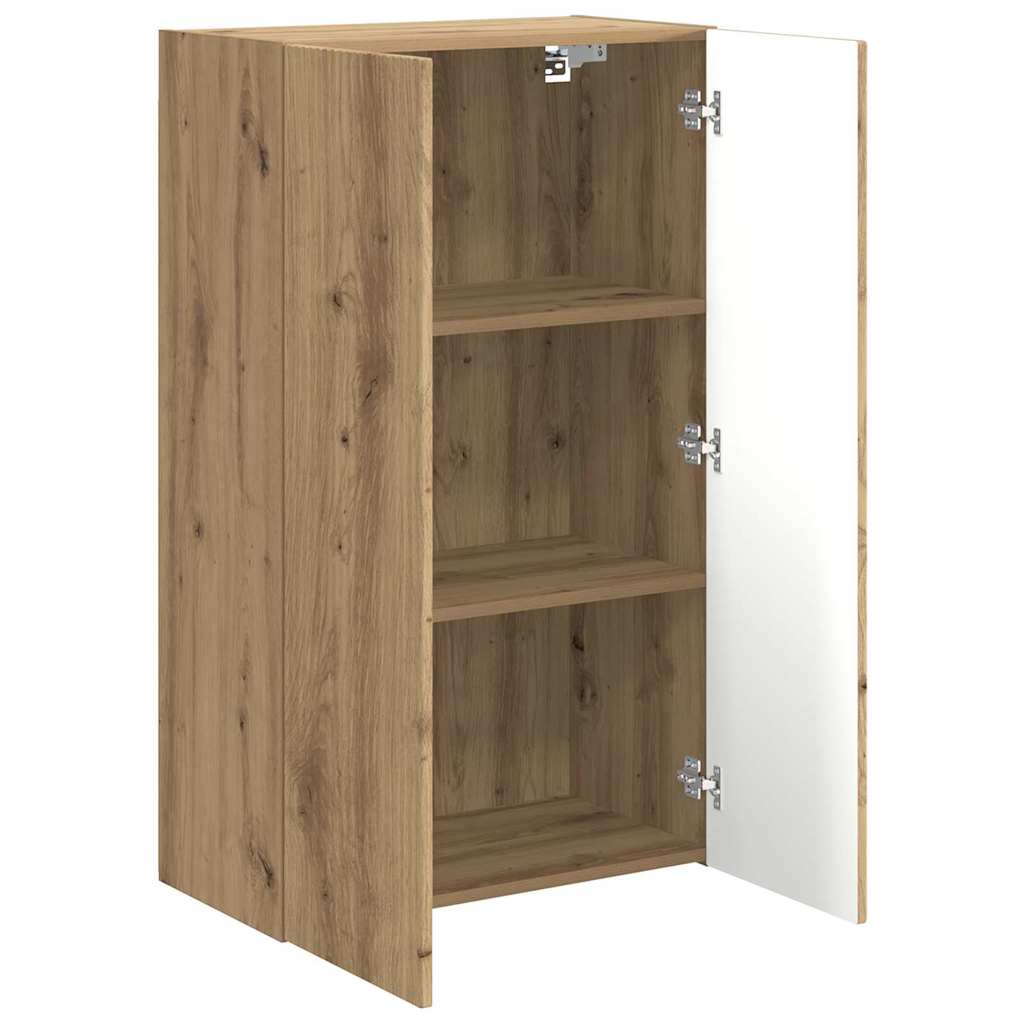 TV Wall Cabinet Artisan Oak 59.5 x 31 x 100 cm Engineered Wood
