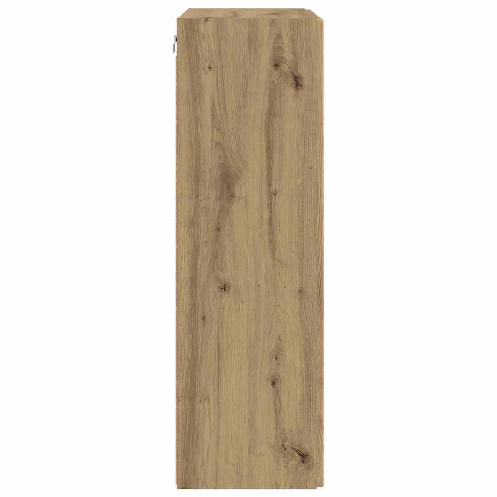 TV Wall Cabinet Artisan Oak 59.5 x 31 x 100 cm Engineered Wood