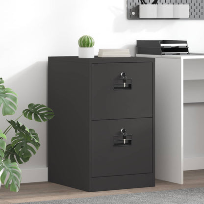 File Cabinet Black 44 x 50 x 74.5 cm Cold-Rolled Steel