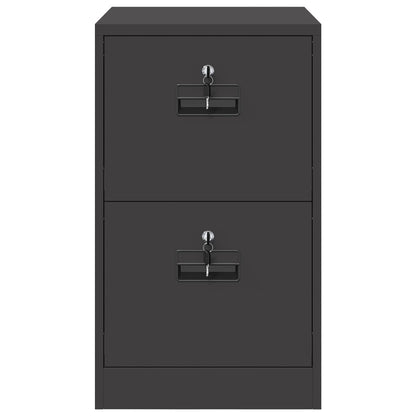 File Cabinet Black 44 x 50 x 74.5 cm Cold-Rolled Steel