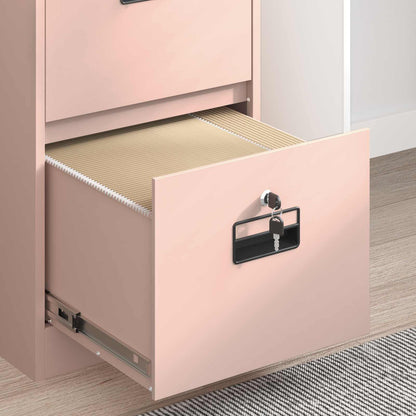 File Cabinet Geometric Pink 44 x 50 x 74.5 cm Cold-Rolled Steel