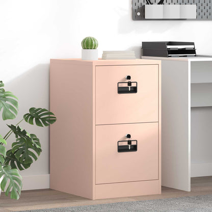 File Cabinet Geometric Pink 44 x 50 x 74.5 cm Cold-Rolled Steel
