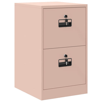 File Cabinet Geometric Pink 44 x 50 x 74.5 cm Cold-Rolled Steel