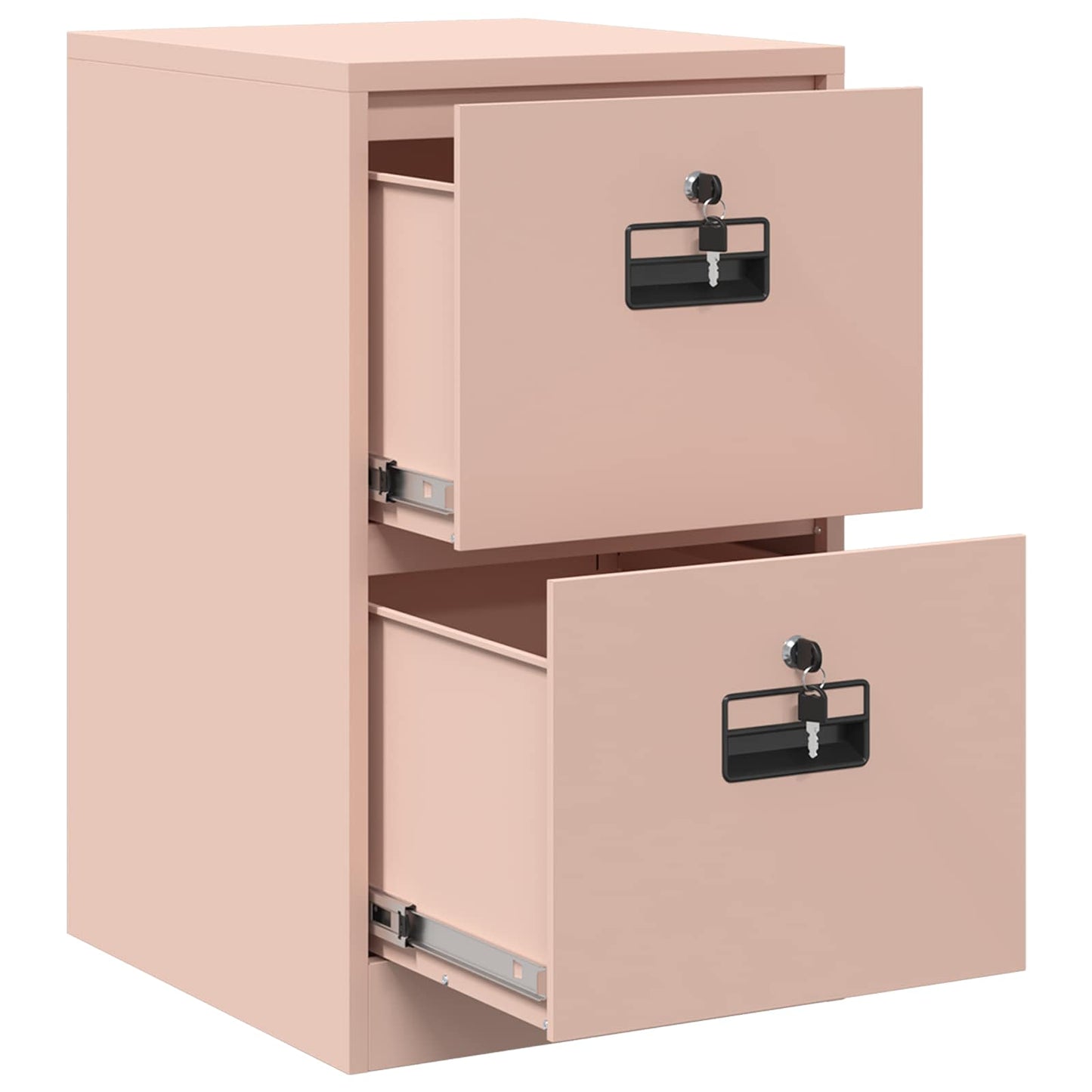 File Cabinet Geometric Pink 44 x 50 x 74.5 cm Cold-Rolled Steel
