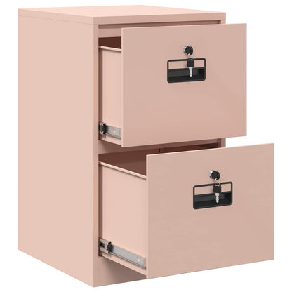 File Cabinet Geometric Pink 44 x 50 x 74.5 cm Cold-Rolled Steel