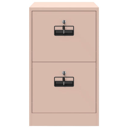 File Cabinet Geometric Pink 44 x 50 x 74.5 cm Cold-Rolled Steel