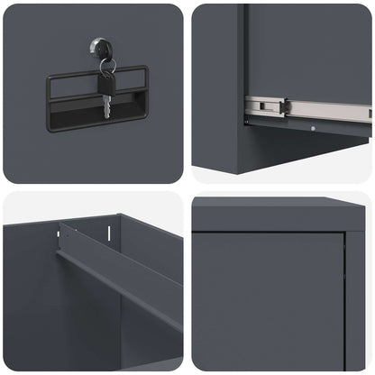File Cabinet Anthracite 44 x 50 x 74.5 cm Cold-Rolled Steel