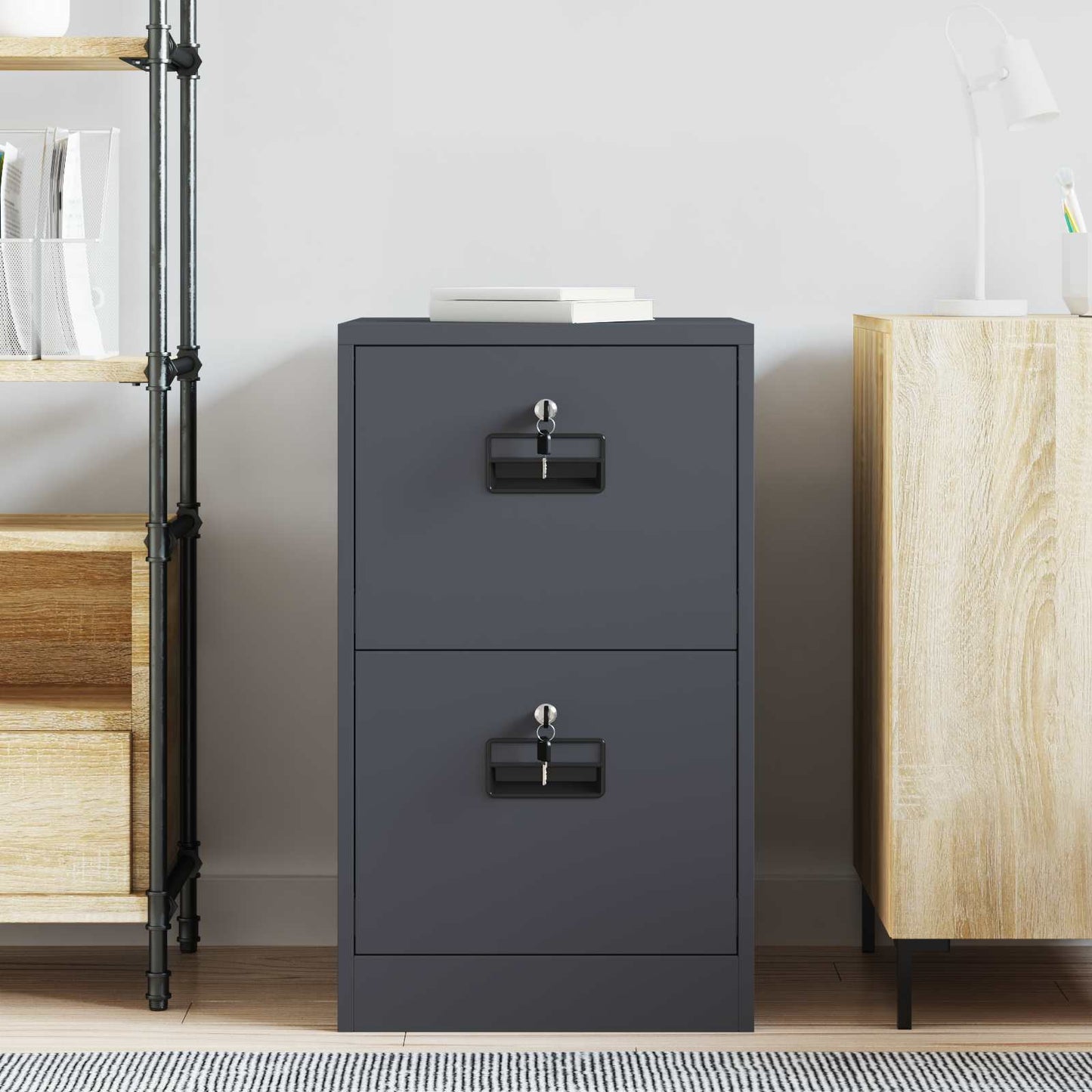File Cabinet Anthracite 44 x 50 x 74.5 cm Cold-Rolled Steel