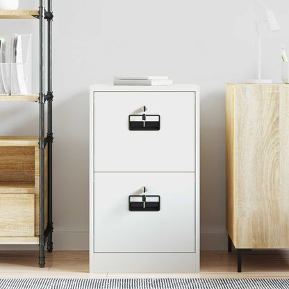 File Cabinet White 44 x 50 x 74.5 cm Cold-Rolled Steel
