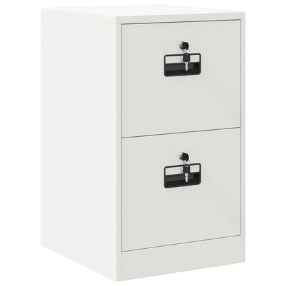 File Cabinet White 44 x 50 x 74.5 cm Cold-Rolled Steel