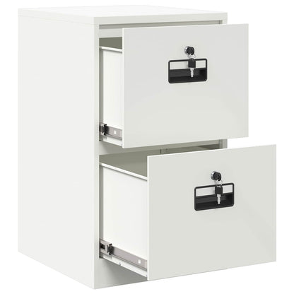 File Cabinet White 44 x 50 x 74.5 cm Cold-Rolled Steel