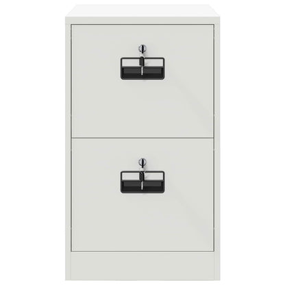 File Cabinet White 44 x 50 x 74.5 cm Cold-Rolled Steel