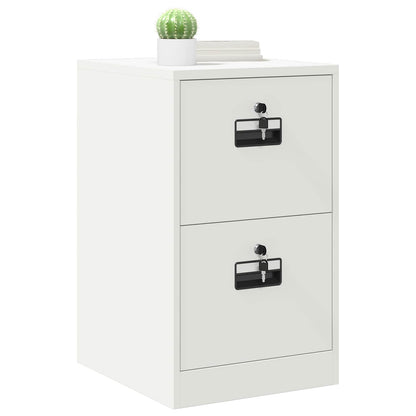 File Cabinet White 44 x 50 x 74.5 cm Cold-Rolled Steel