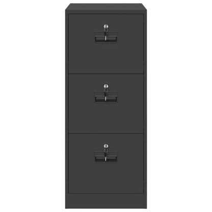 File Cabinet Black 44 x 50 x 106.5 cm Cold-Rolled Steel