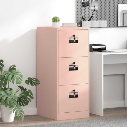 File Cabinet Pink 44 x 50 x 106.5 cm Cold-Rolled Steel