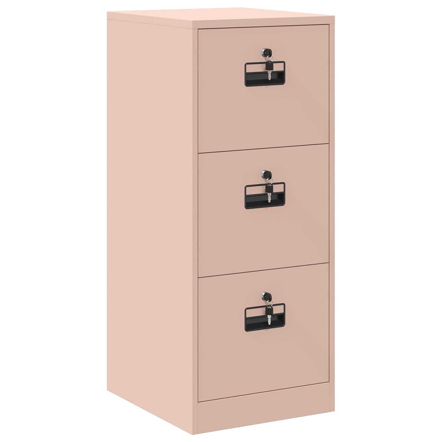 File Cabinet Pink 44 x 50 x 106.5 cm Cold-Rolled Steel