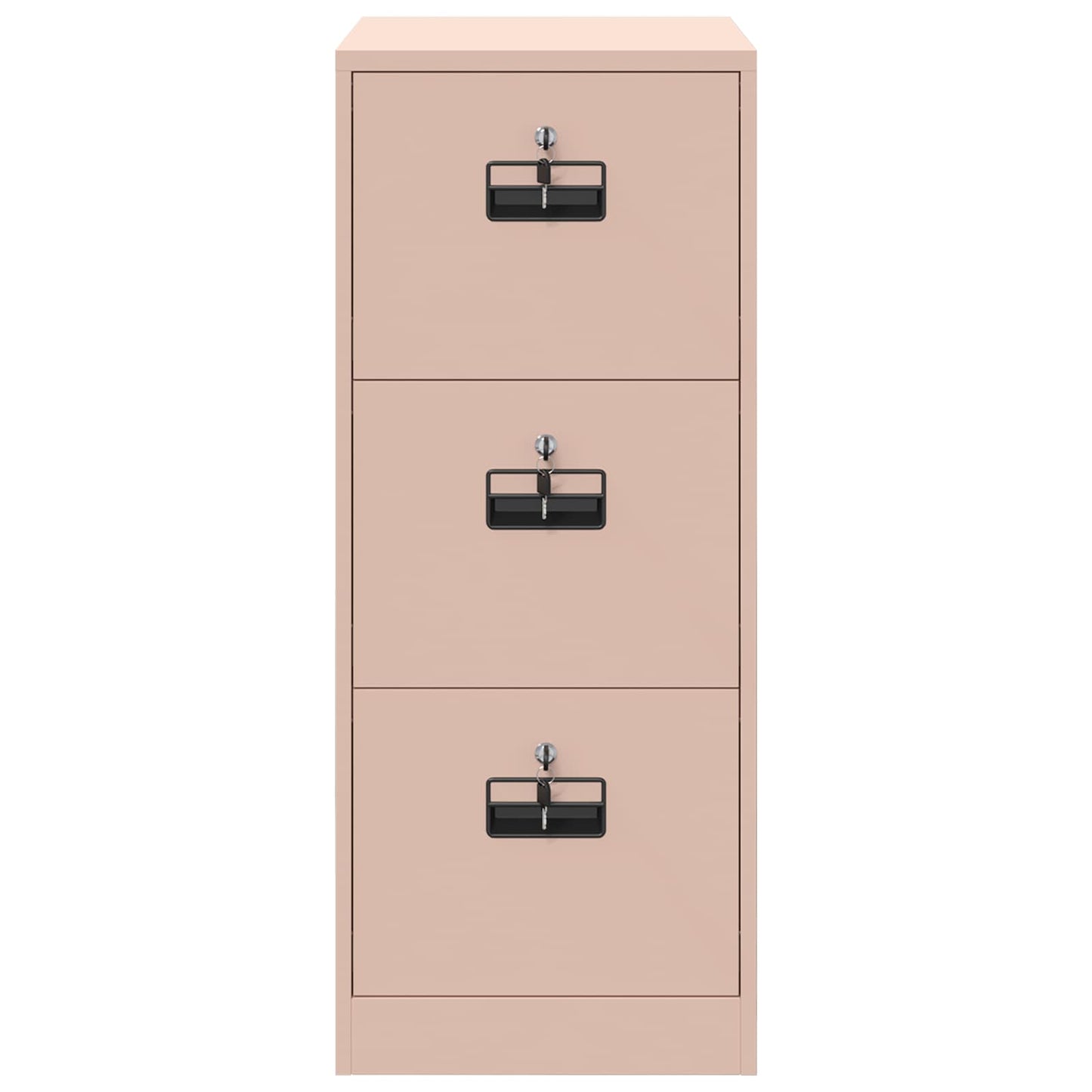 File Cabinet Pink 44 x 50 x 106.5 cm Cold-Rolled Steel