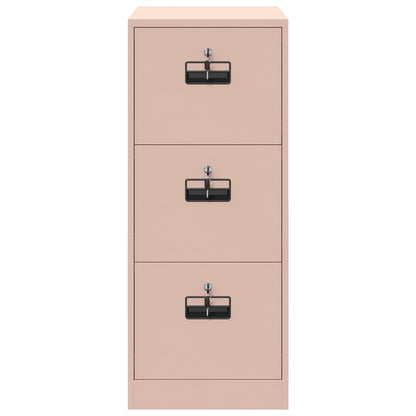File Cabinet Pink 44 x 50 x 106.5 cm Cold-Rolled Steel