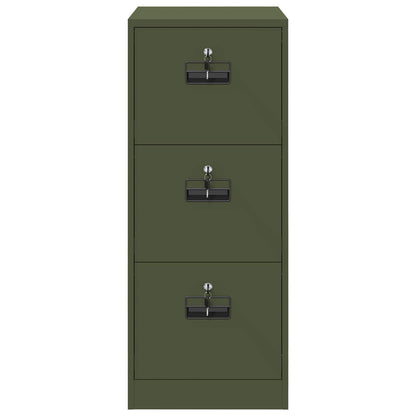 File Cabinet Olive Green 44 x 50 x 106.5 cm Cold-Rolled Steel