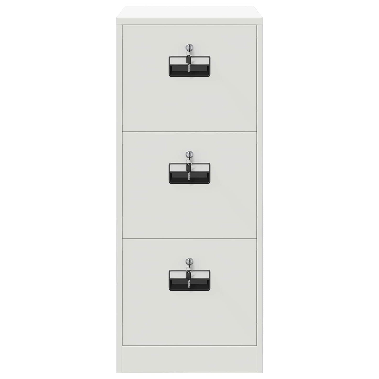File Cabinet White 44 x 50 x 106.5 cm Cold-Rolled Steel