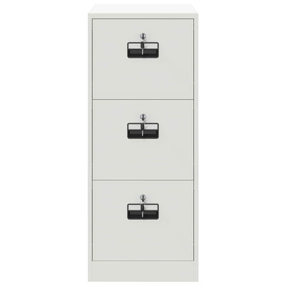 File Cabinet White 44 x 50 x 106.5 cm Cold-Rolled Steel