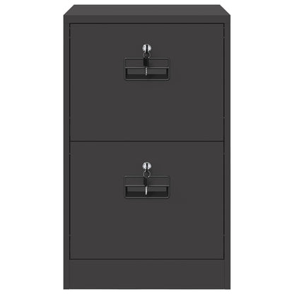 File Cabinet Black 45.5 x 42 x 74.5 cm Cold-Rolled Steel
