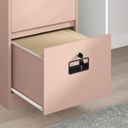 File Cabinet Pink 45.5 x 42 x 74.5 cm Cold-Rolled Steel