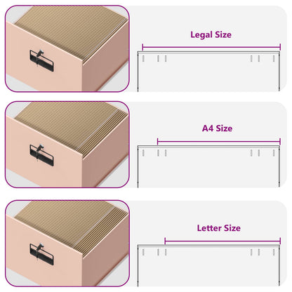 File Cabinet Pink 45.5 x 42 x 74.5 cm Cold-Rolled Steel