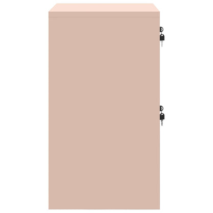 File Cabinet Pink 45.5 x 42 x 74.5 cm Cold-Rolled Steel