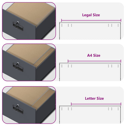 File Cabinet Anthracite 45.5 x 42 x 74.5 cm Cold-Rolled Steel