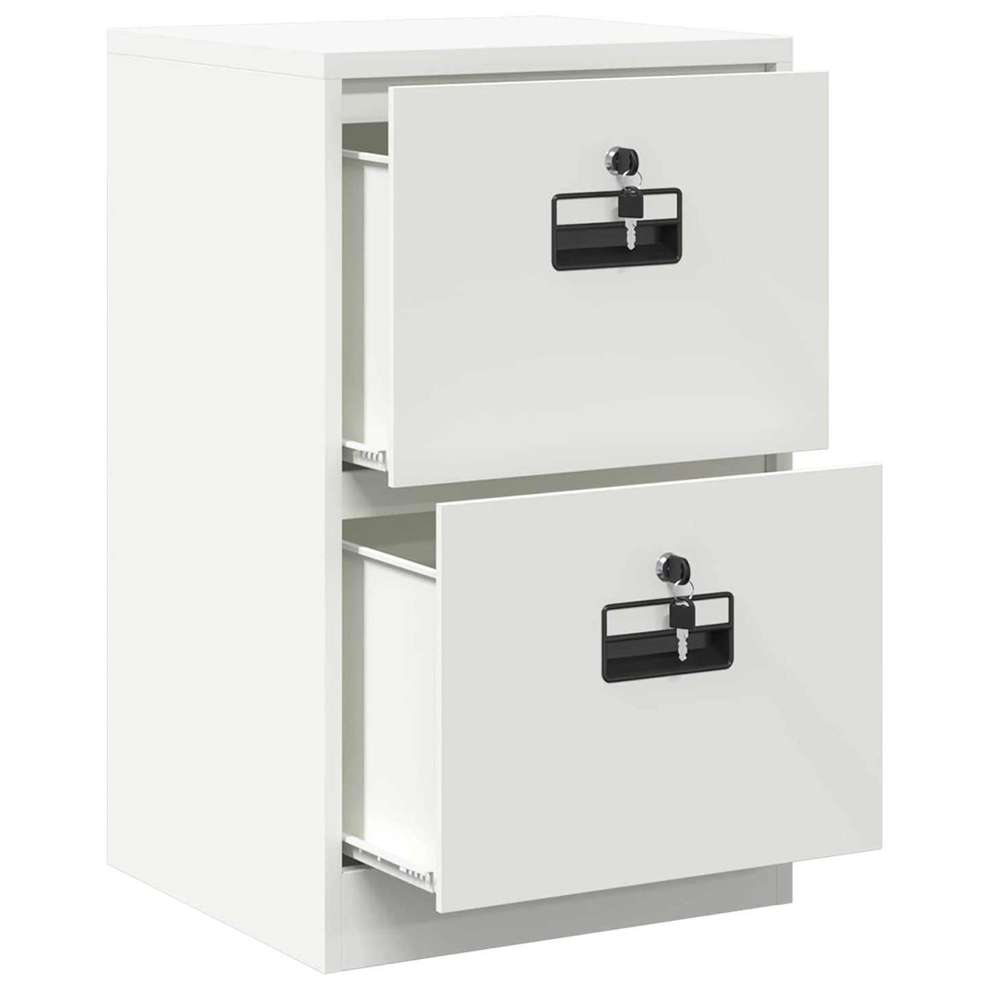 File Cabinet White 45.5 x 42 x 74.5 cm Cold-Rolled Steel