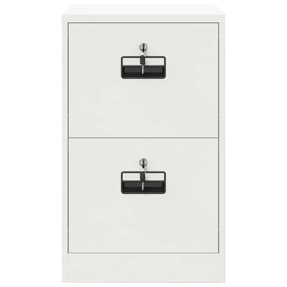 File Cabinet White 45.5 x 42 x 74.5 cm Cold-Rolled Steel
